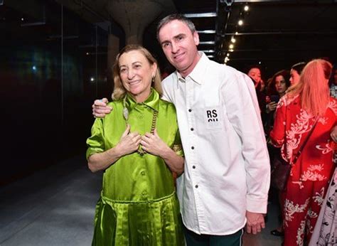 miuccia prada ufficio|miuccia prada and raf simons.